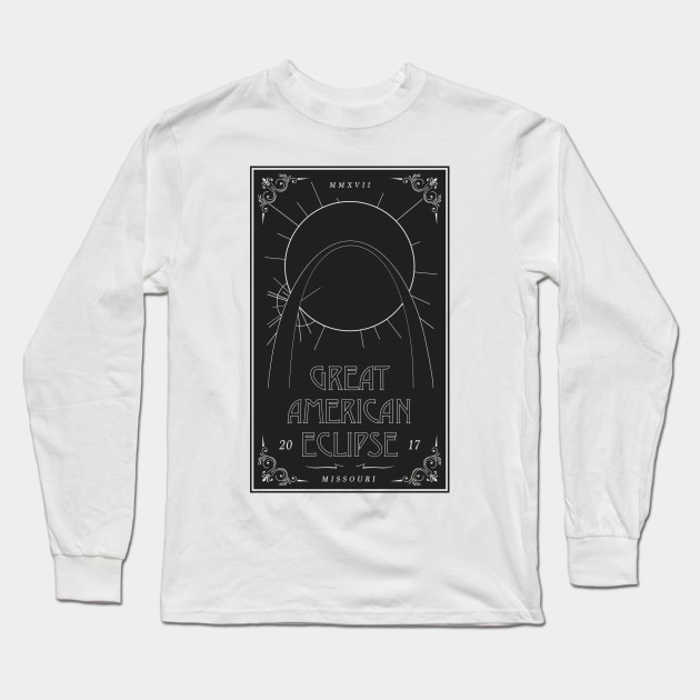 Great American Eclipse: Arch Long Sleeve T-Shirt by Black Otter